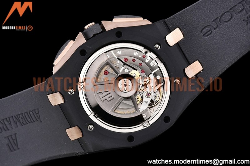 Audemars Piguet - AP ROO Chronograph RG CER/RU G-Blue/Num APF A3126 Mod