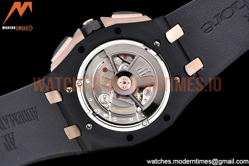 Audemars Piguet - AP ROO Chronograph RG CER/RU G-Blue/Num APF A3126 Mod