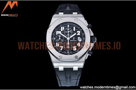 Audemars Piguet - AP ROO Chronograph SS/LE Blk/Num APF 7750 Mod