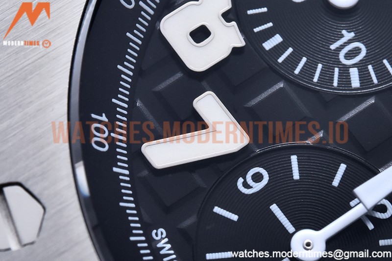 Audemars Piguet - AP ROO Chronograph SS/LE Blk/Num APF 7750 Mod