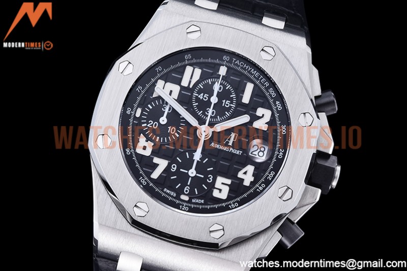 Audemars Piguet - AP ROO Chronograph SS/LE Blk/Num APF 7750 Mod
