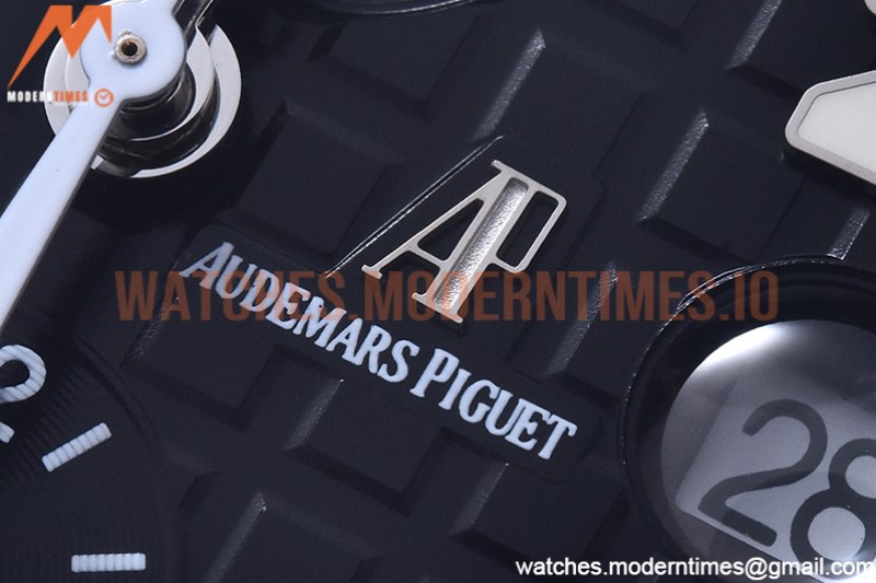 Audemars Piguet - AP ROO Chronograph SS/LE Blk/Num APF 7750 Mod