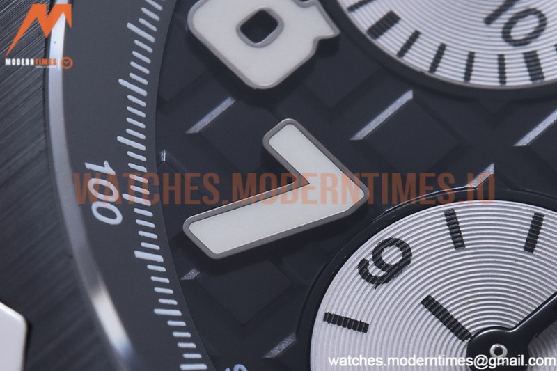 Audemars Piguet - AP ROO Chronograph CER SS/RU Grey/Num APF 7750 Mod
