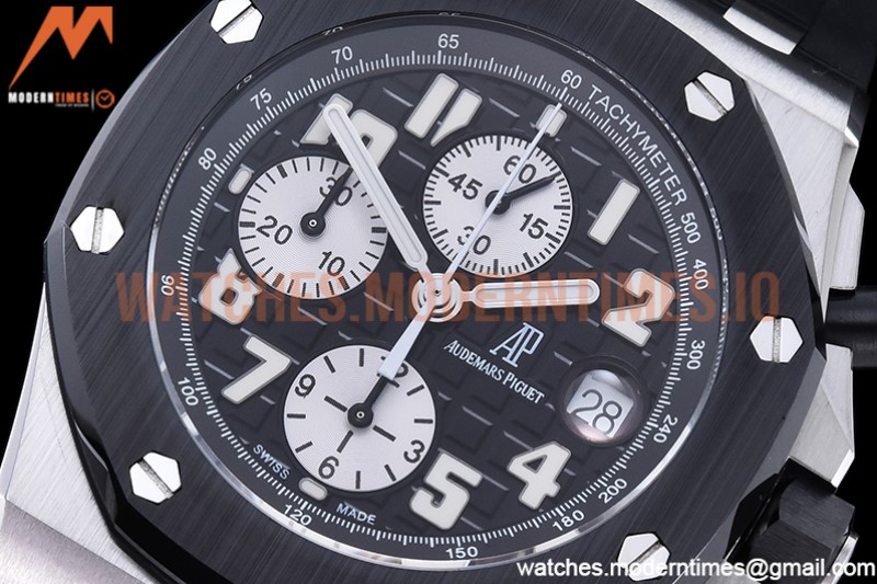 Audemars Piguet - AP ROO Chronograph CER SS/RU Grey/Num APF 7750 Mod