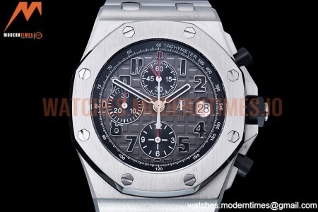Audemars Piguet - AP ROO Chronograph SS/SS Grey/Num APF 7750 Mod