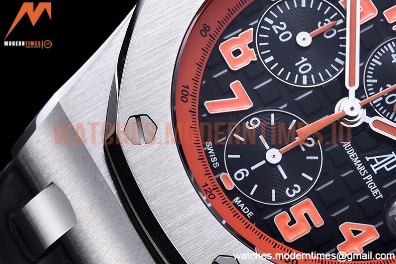 Audemars Piguet - AP ROO Chronograph SS/LE Blk/O-Num APF 7750 Mod