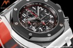 Audemars Piguet - AP ROO Chronograph SS/RU Black/Num JF A3126 Mod