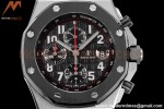 Audemars Piguet - AP ROO Chronograph SS/RU Black/Num JF A3126 Mod