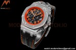 Audemars Piguet - AP ROO Chronograph SS/LE Black/Num Orange  JF A3126 Mod