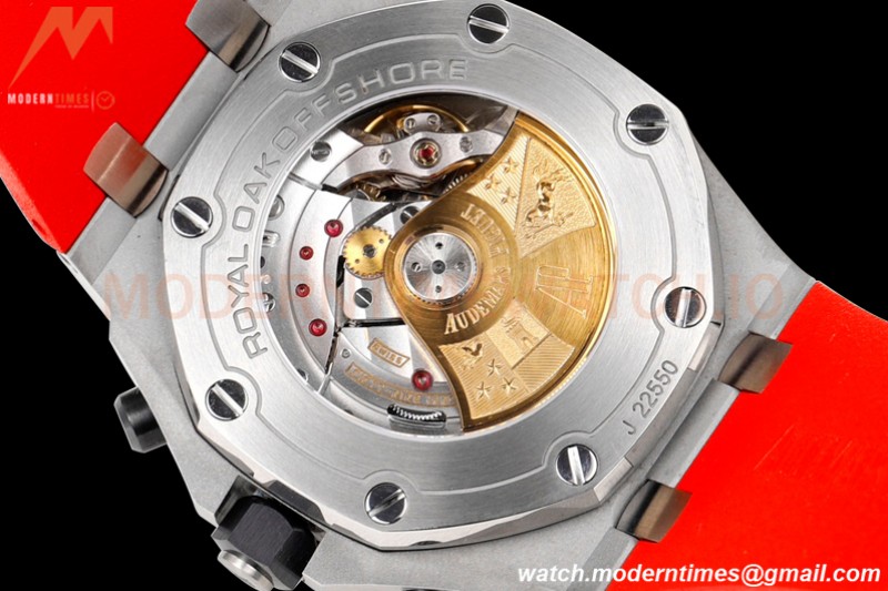 Audemars Piguet - AP ROO Chronograph SS/LE Black/Num Orange  JF A3126 Mod