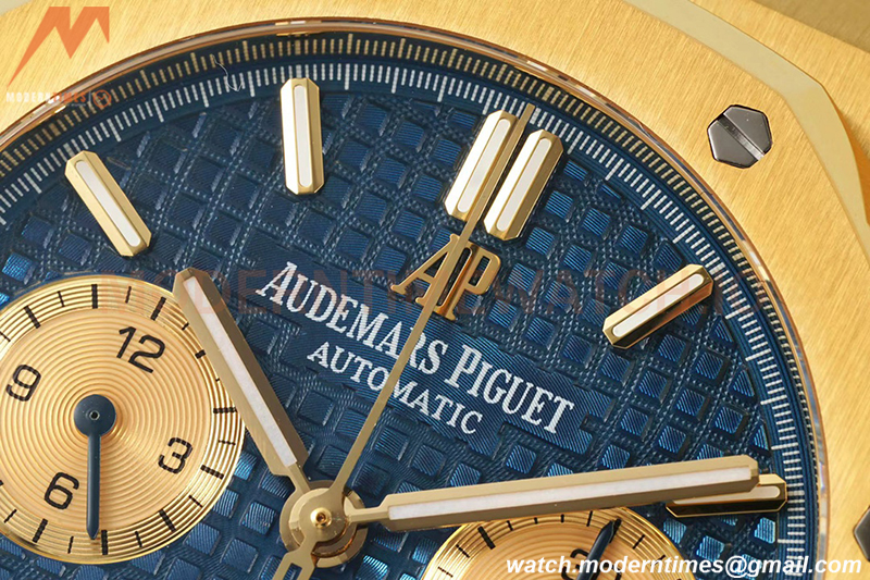 Audemars Piguet - Royal Oak Chronograph 26331BA YG/YG Blue/Stk IPF 7750 MOD