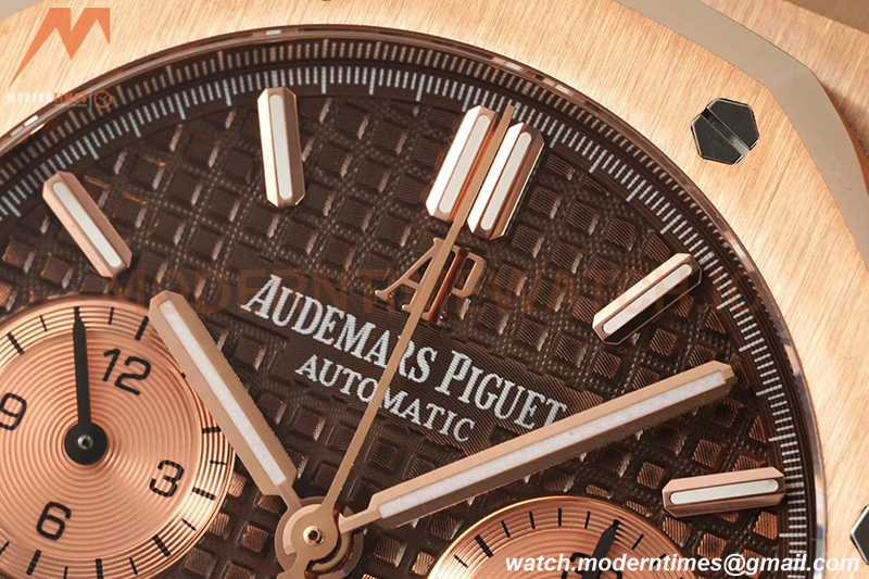 Audemars Piguet - Royal Oak Chronograph 26331OR RG/RG Brown/Stk IPF 7750 MOD
