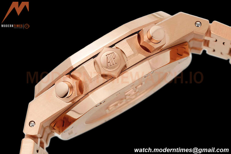 Audemars Piguet - Royal Oak Chronograph 26331OR RG/RG Blue/Stk IPF 7750 MOD