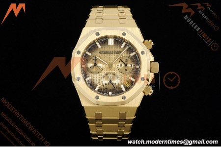 Audemars Piguet - Royal Oak Chrono 26240BA 41mm YG/YG Smoked Yellow Gold APSF SH4401 | 오데마 피게 - 로얄 오크 크로노 26240BA 41mm YG/YG 스모크드 옐로우 골드 APSF SH4401