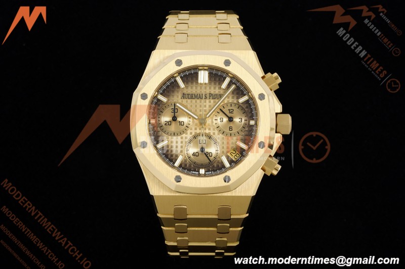 Audemars Piguet - Royal Oak Chrono 26240BA 41mm YG/YG Smoked Yellow Gold APSF SH4401