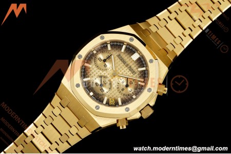 Audemars Piguet - Royal Oak Chrono 26240BA 41mm YG/YG Smoked Yellow Gold APSF SH4401 | 오데마 피게 - 로얄 오크 크로노 26240BA 41mm YG/YG 스모크드 옐로우 골드 APSF SH4401