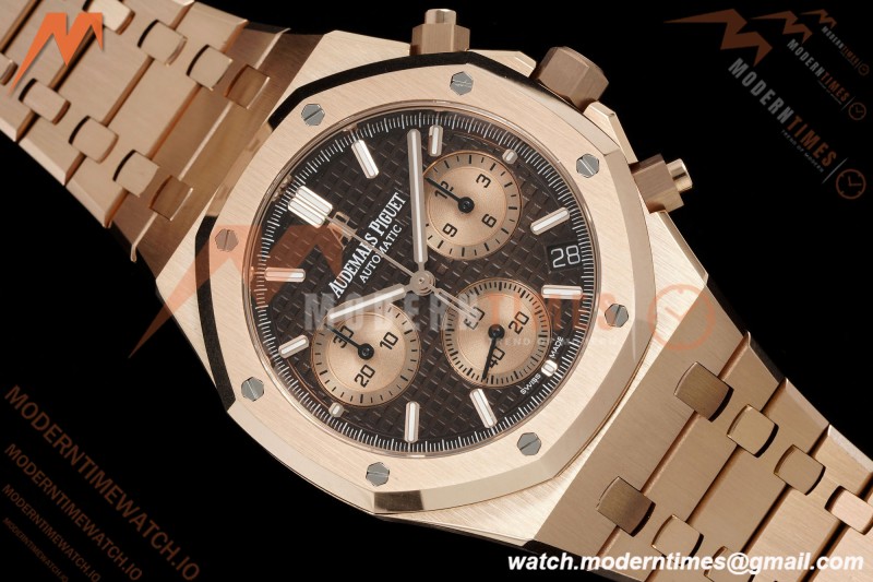 Audemars Piguet - Royal Oak Chrono 26239OR 41mm RG/RG Brown Dial APSF SH4401