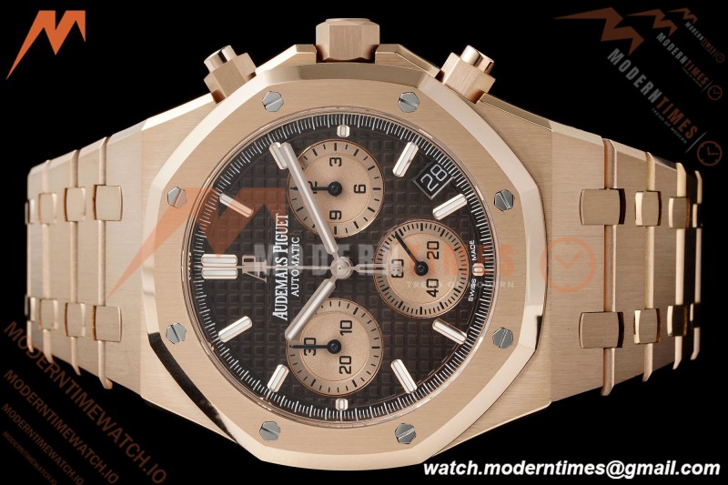 Audemars Piguet - Royal Oak Chrono 26239OR 41mm RG/RG Brown Dial APSF SH4401