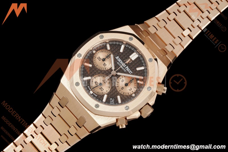 Audemars Piguet - Royal Oak Chrono 26239OR 41mm RG/RG Brown Dial APSF SH4401
