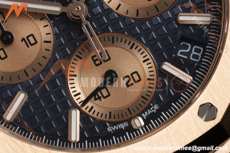 Audemars Piguet - Royal Oak Chrono 26239OR 41mm RG/RG Blue Dial APSF SH4401 | 오데마 피게 - 로얄 오크 크로노 26239OR 41mm RG/RG 블루 다이얼 APSF SH4401