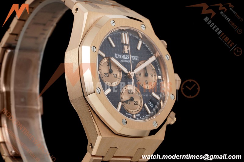 Audemars Piguet - Royal Oak Chrono 26239OR 41mm RG/RG Blue Dial APSF SH4401 | 오데마 피게 - 로얄 오크 크로노 26239OR 41mm RG/RG 블루 다이얼 APSF SH4401