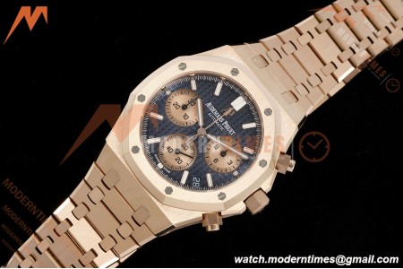 Audemars Piguet - Royal Oak Chrono 26239OR 41mm RG/RG Blue Dial APSF SH4401 | 오데마 피게 - 로얄 오크 크로노 26239OR 41mm RG/RG 블루 다이얼 APSF SH4401