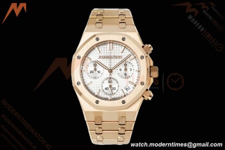 Audemars Piguet - Royal Oak Chrono 26240OR 41mm RG/RG White APSF SH4401 | 오데마 피게 - 로얄 오크 크로노 26240OR 41mm RG/RG 화이트 APSF SH4401