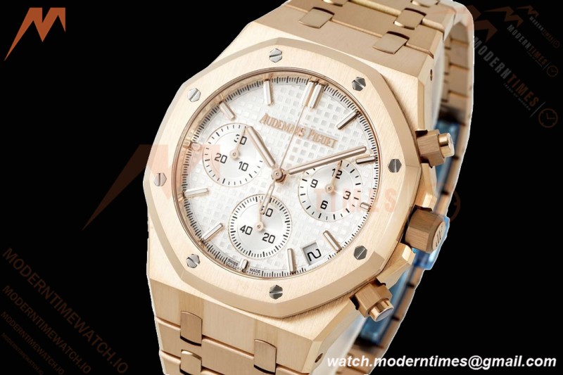 Audemars Piguet - Royal Oak Chrono 26240OR 41mm RG/RG White APSF SH4401 | 오데마 피게 - 로얄 오크 크로노 26240OR 41mm RG/RG 화이트 APSF SH4401