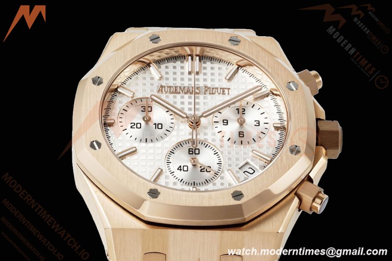 Audemars Piguet - Royal Oak Chrono 26240OR 41mm RG/RG White APSF SH4401 | 오데마 피게 - 로얄 오크 크로노 26240OR 41mm RG/RG 화이트 APSF SH4401