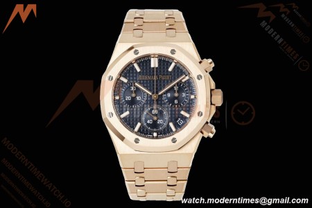 Audemars Piguet - Royal Oak Chrono 26240OR 41mm RG/RG Blue APSF SH4401 | 오데마 피게 - 로얄 오크 크로노 26240OR 41mm RG/RG 블루 APSF SH4401