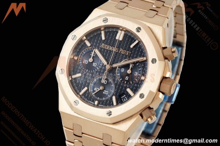 Audemars Piguet - Royal Oak Chrono 26240OR 41mm RG/RG Blue APSF SH4401 | 오데마 피게 - 로얄 오크 크로노 26240OR 41mm RG/RG 블루 APSF SH4401