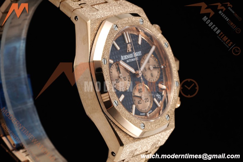 Audemars Piguet - Royal Oak Chrono 26239OR Frosted 41mm RG/RG Blue Dial APSF SH4401