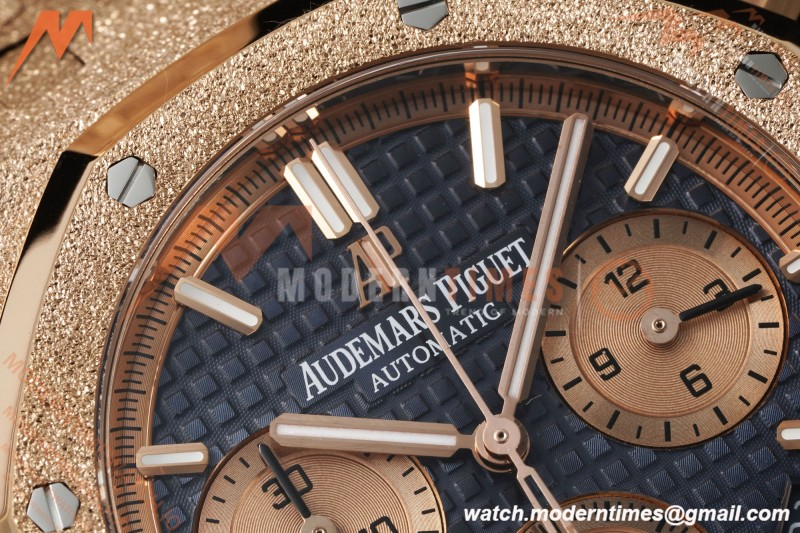 Audemars Piguet - Royal Oak Chrono 26239OR Frosted 41mm RG/RG Blue Dial APSF SH4401
