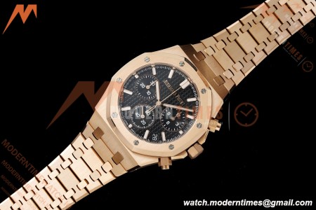 Audemars Piguet - Royal Oak Chrono 26240OR 41mm RG/RG Black APSF SH4401 | 오데마 피게 - 로얄 오크 크로노 26240OR 41mm RG/RG 블랙 APSF SH4401