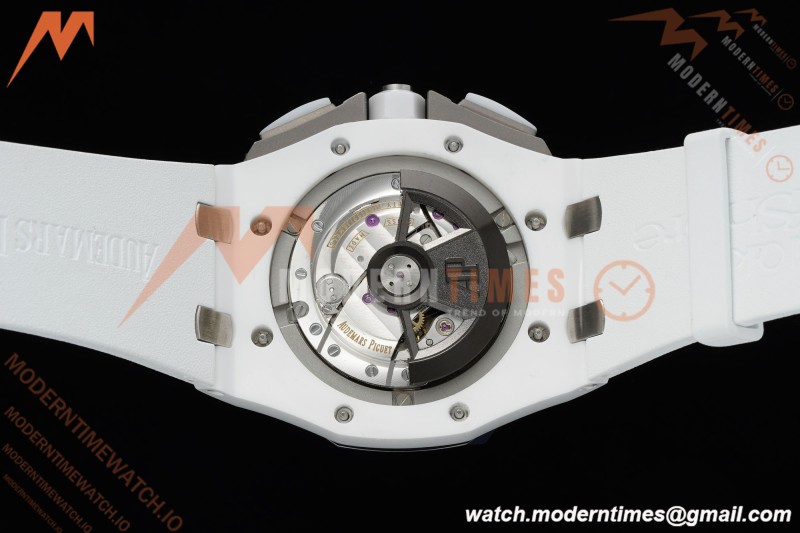 Audemars Piguet - AP ROO Chronograph Sec@12 44mm CER/CER/RU White APJF A3126 Mod