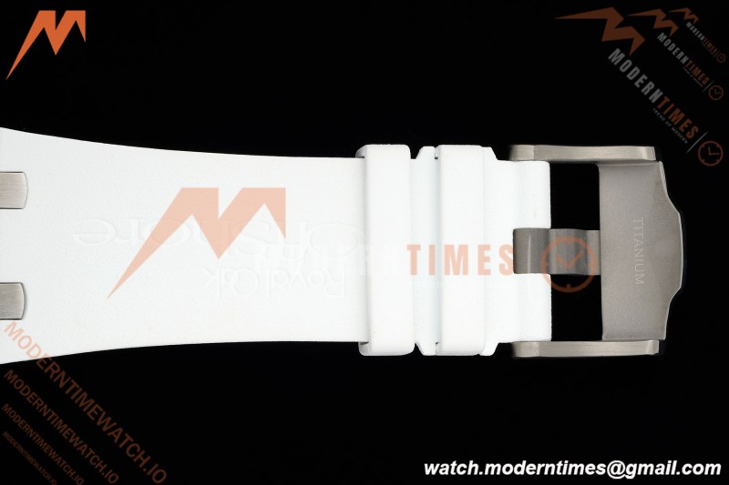 Audemars Piguet - AP ROO Chronograph Sec@12 44mm CER/CER/RU White APJF A3126 Mod