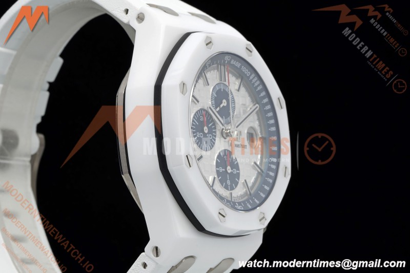 Audemars Piguet - AP ROO Chronograph Sec@12 44mm CER/CER/RU White APJF A3126 Mod