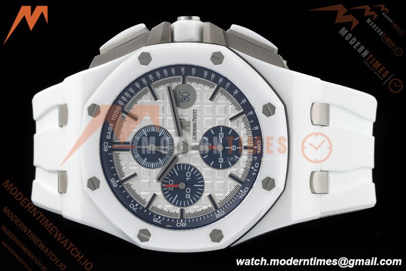 Audemars Piguet - AP ROO Chronograph Sec@12 44mm CER/CER/RU White APJF A3126 Mod