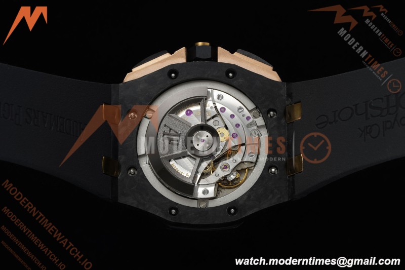 Audemars Piguet - AP ROO Chronograph Sec@12 26406FR 44mm CER/RG/RU Black APJF A3126 Mod | 오데마 피게 - AP ROO 크로노그래프 Sec@12 26406FR 44mm CER/RG/RU 블랙 APJF A3126 Mod