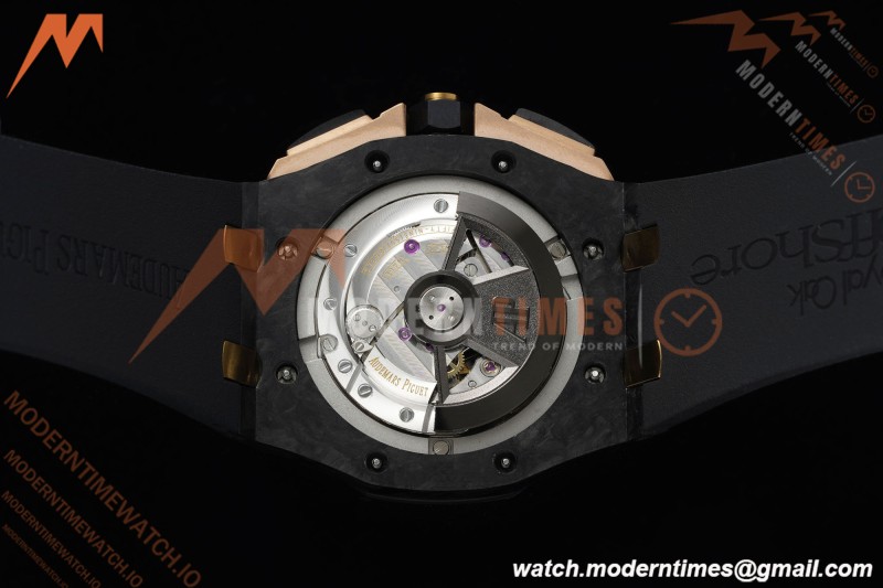 Audemars Piguet - AP ROO Chronograph Sec@12 26406FR 44mm CER/RG/RU Black APJF A3126 Mod | 오데마 피게 - AP ROO 크로노그래프 Sec@12 26406FR 44mm CER/RG/RU 블랙 APJF A3126 Mod