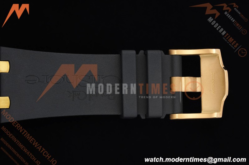 Audemars Piguet - AP ROO Chronograph Sec@12 26406FR 44mm CER/RG/RU Black APJF A3126 Mod | 오데마 피게 - AP ROO 크로노그래프 Sec@12 26406FR 44mm CER/RG/RU 블랙 APJF A3126 Mod