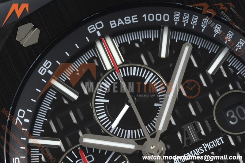 Audemars Piguet - AP ROO Chronograph Sec@12 26402CE 44mm CER/CER/RU Black APJF A3126 Mod