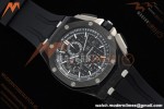Audemars Piguet - AP ROO Chronograph Sec@12 26400AU 44mm CER/CER/RU Black APJF A3126 Mod