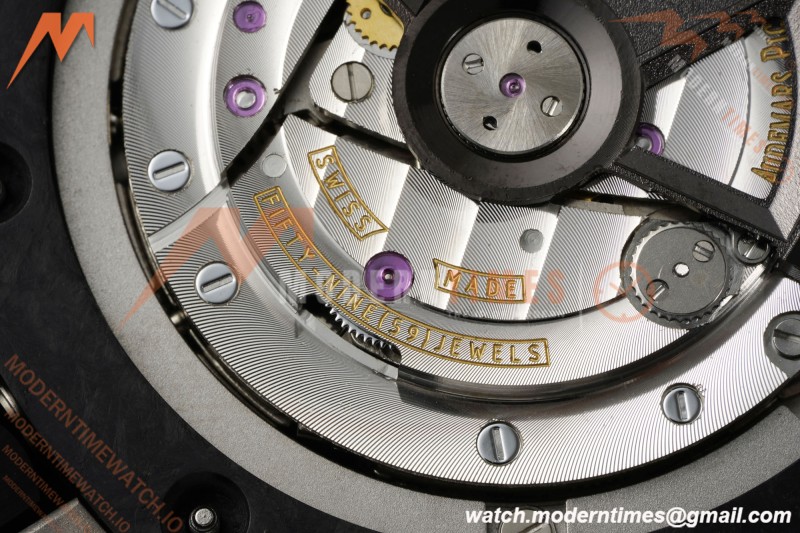 Audemars Piguet - AP ROO Chronograph Sec@12 26400AU 44mm CER/CER/RU Black APJF A3126 Mod