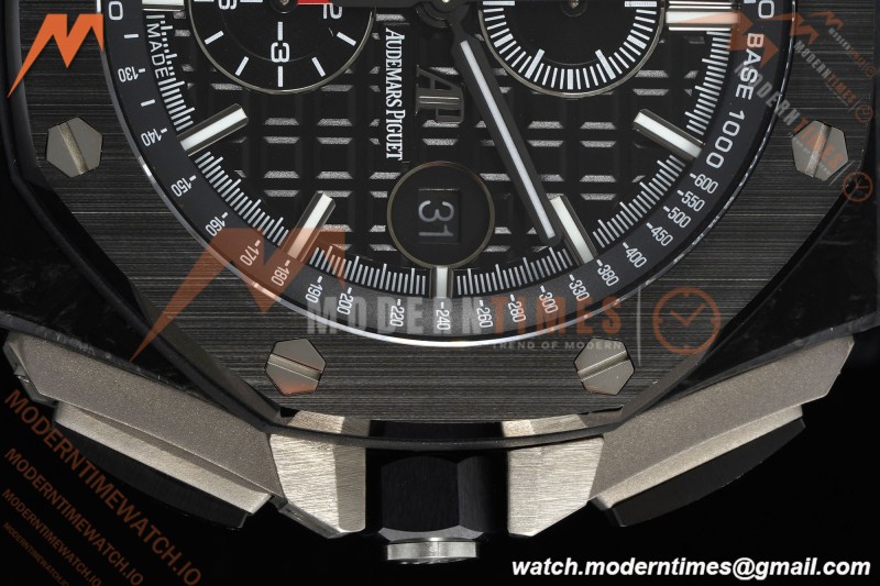 Audemars Piguet - AP ROO Chronograph Sec@12 26400AU 44mm CER/CER/RU Black APJF A3126 Mod