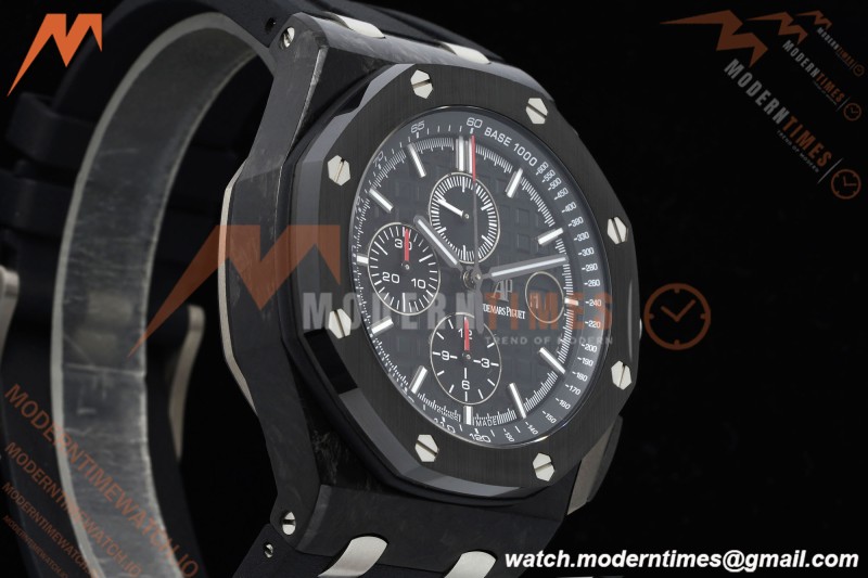 Audemars Piguet - AP ROO Chronograph Sec@12 26400AU 44mm CER/CER/RU Black APJF A3126 Mod