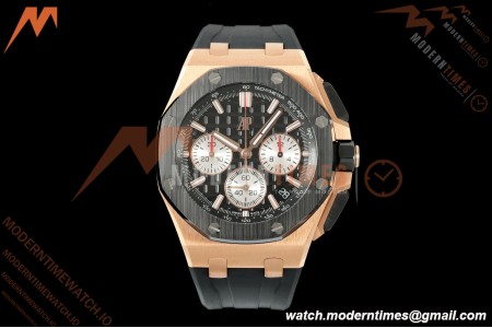 Audemars Piguet - Royal Oak Offshore Chronograph 43mm 26420RO RG/CER/RU Blk/Silv APPF Cal. 4401 Mod