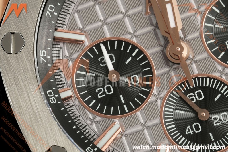Audemars Piguet - Royal Oak Offshore Chronograph 43mm 26420OI RG/TI/NY Grey/Blk APPF Cal. 4401 Mod