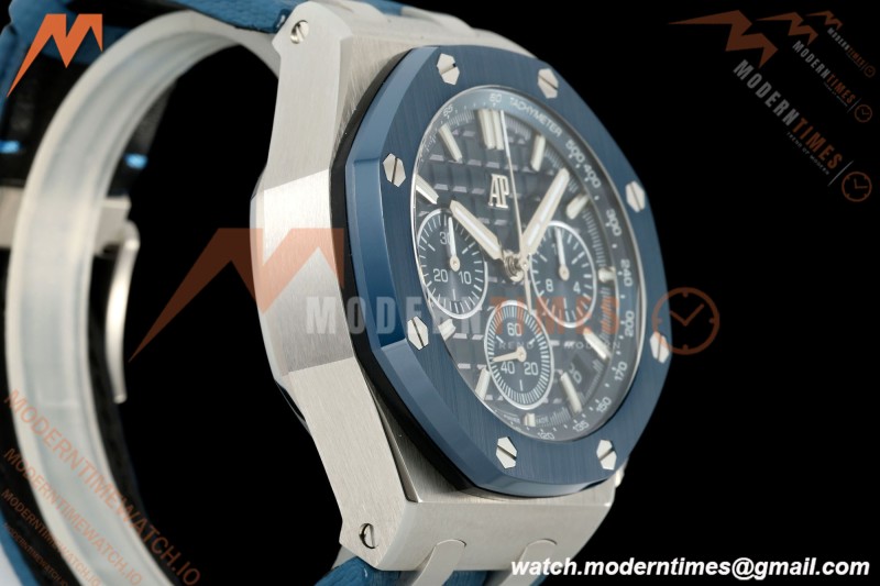 Audemars Piguet - Royal Oak Offshore Chronograph 43mm 26420SO SS/CER/NY Blue Dial APPF Cal. 4401 Mod