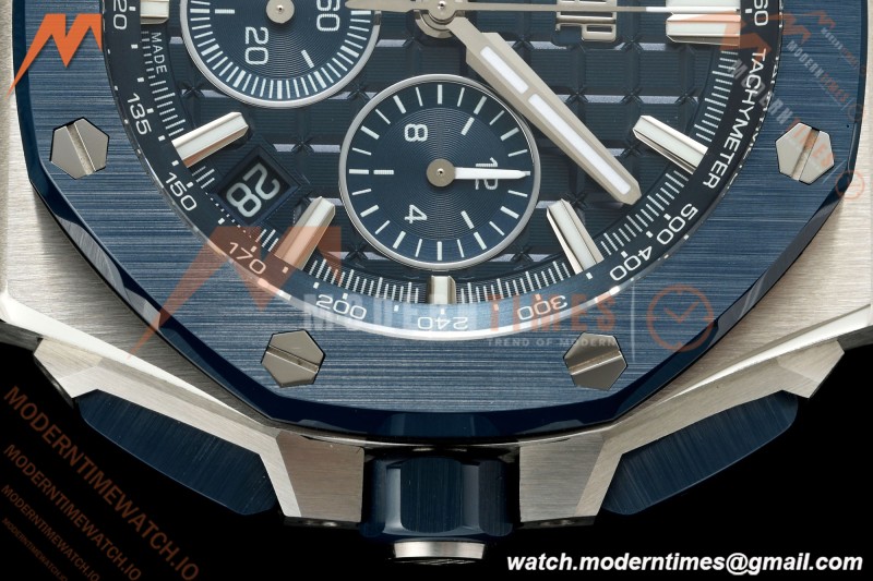 Audemars Piguet - Royal Oak Offshore Chronograph 43mm 26420SO SS/CER/NY Blue Dial APPF Cal. 4401 Mod